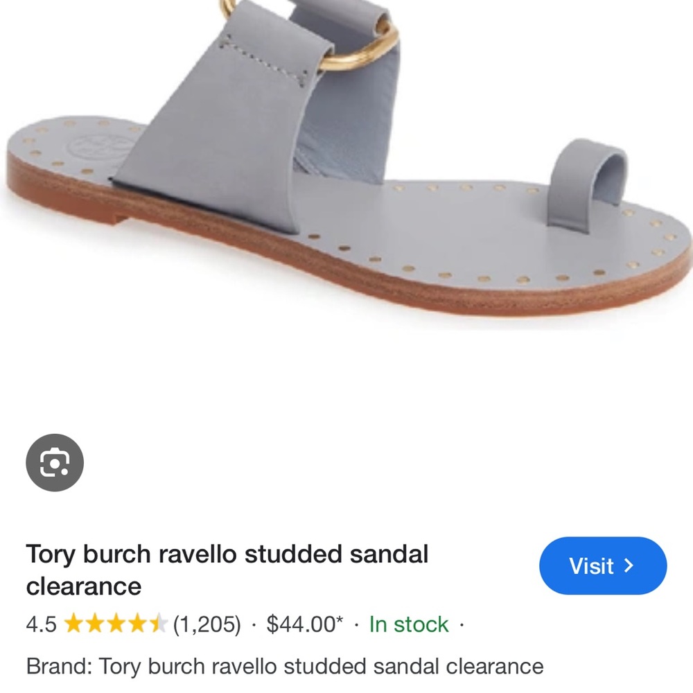 Tory Burch Ravello Studded Sandal in Cloud Blue
